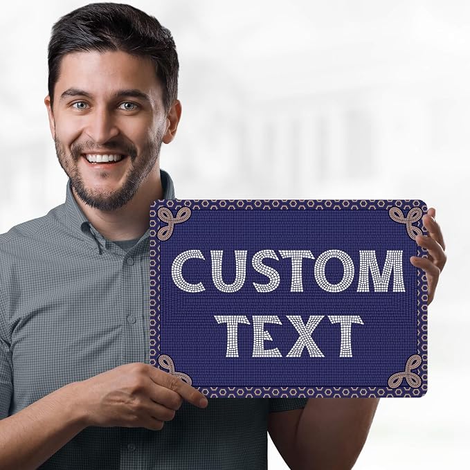 Custom Sign, Custom Street Sign, 11 Font Colors, 13 Font Styles, 4 Hole Options - Image 2