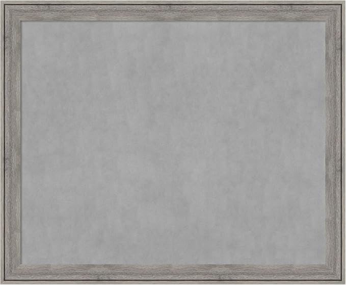 Amanti Art Grey Framed Magnetic Board 37x45 X-Large Vision Board by AmantiArt