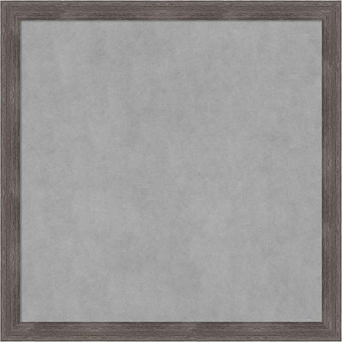 Amanti Art Grey Framed Magnetic Board 27x27 Medium Vision Board by AmantiArt