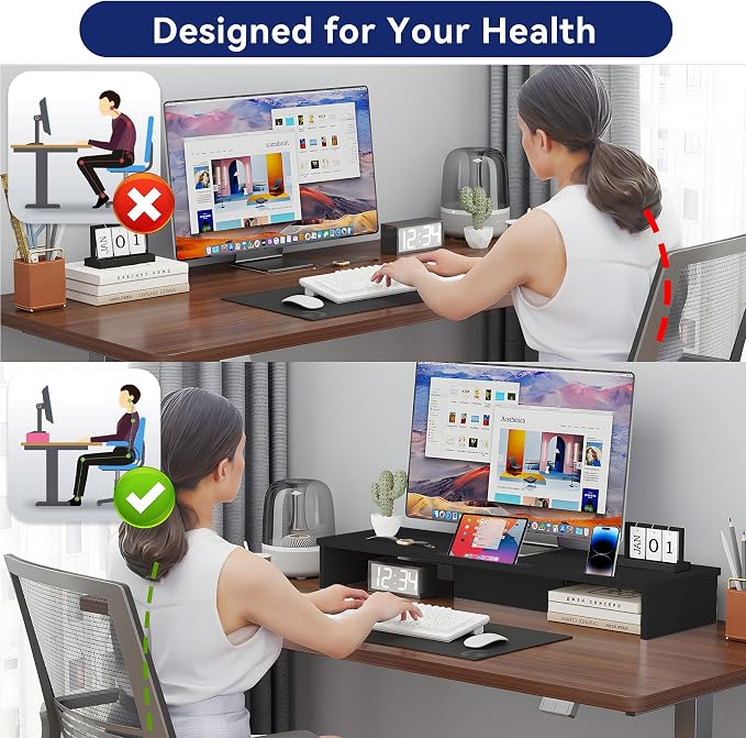 Qupui Dual Monitor Stand Riser - Image 5