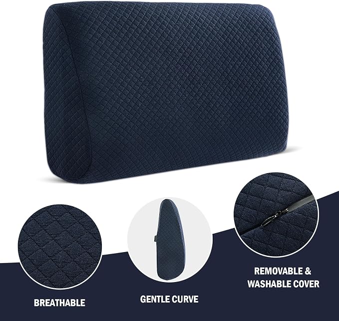 HOMBYS Lumbar Support Pillow for Recliner Chair, Memory Foam Back Support - Image 7