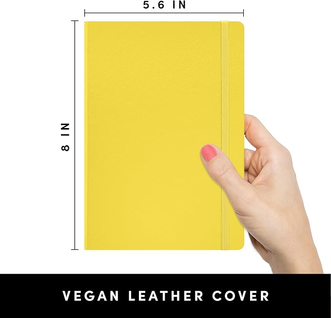 PAPERAGE Lined Journal Notebook, 160 Pages, Medium 5.6 in x 8 in - Image 2