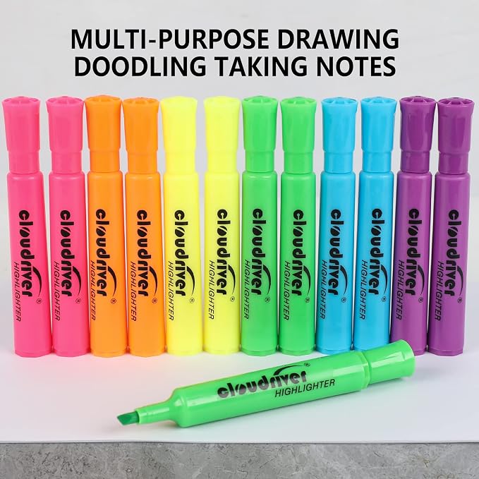 cloudriver Highlighters Bulk Pack of 72, Chisel Point, Quick Drying Ink - Image 4
