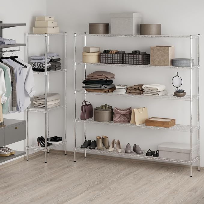 Regal Altair 14" Deep x 72" Wide x 74" Height Wire Shelving Kit | 5-Tier | NSF - Image 6