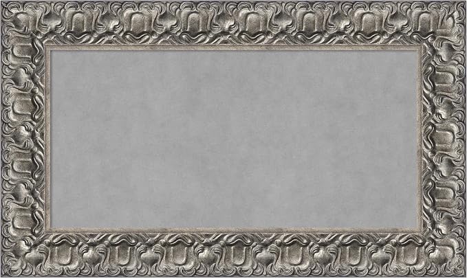 Amanti Art Silver Framed Magnetic Board 18x30 Small Vision Board by AmantiArt