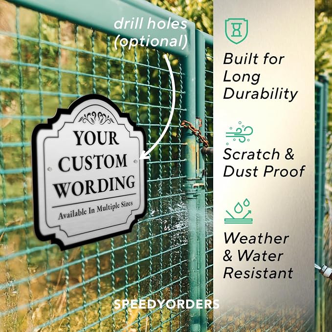 Custom Outdoor Metal Signs, Personalized Aluminum, Driveway Sign, Waterproof & - Image 6