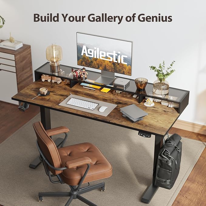 Agilestic Glass Standing Desk - Image 5