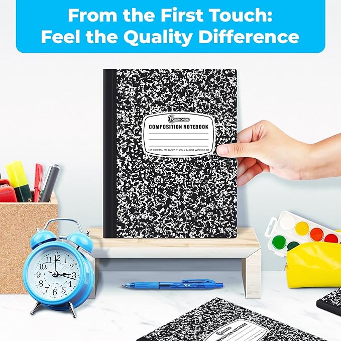 Rosmonde 1000 Pack Composition Notebooks Bulk, Wide Ruled, Pallet of Notebooks - Image 4