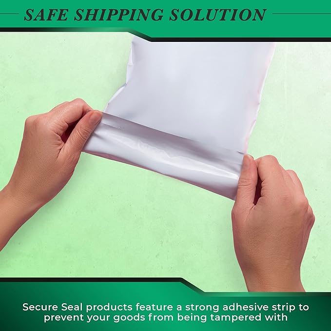 1500 Pack Secure Seal White Poly Mailers Shipping Bags - Image 6