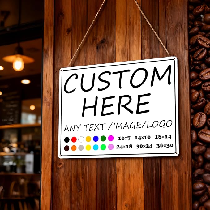 Custom Signs-14×10inches-Metal Sign Customized Sign - Image 7