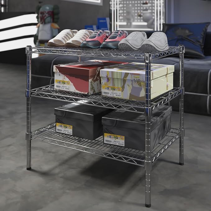 Regal Altair 21" Deep x 30" Wide x 27" Height Wire Shelving Kit | 3-Tier | NSF - Image 2