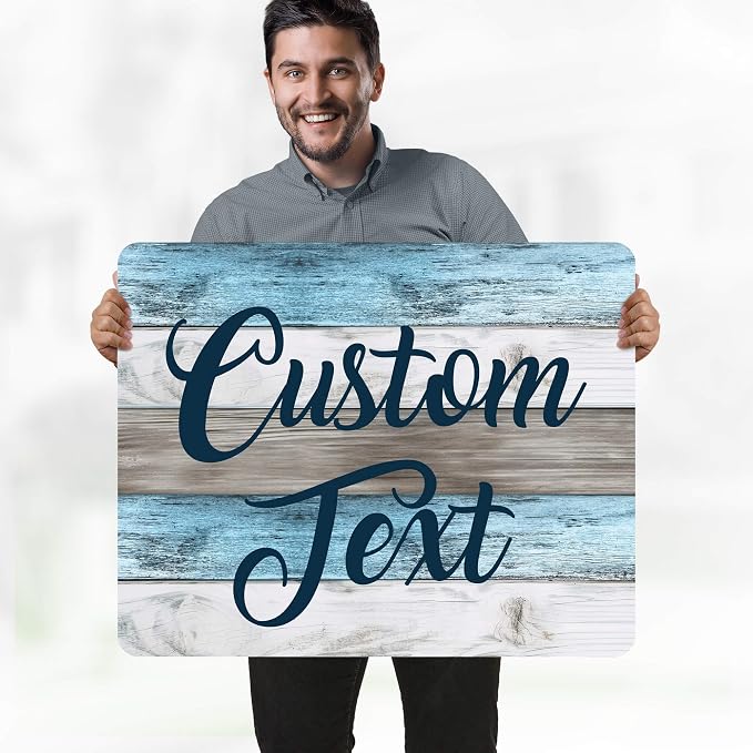 Custom Sign, Custom Street Sign, 11 Font Colors, 13 Font Styles, 4 Hole Options - Image 2