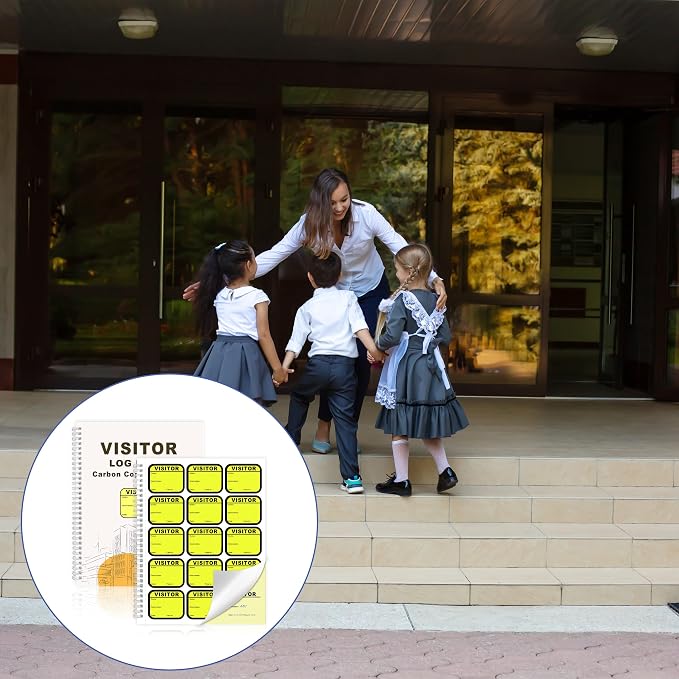 2 Pack of Visitor Badges Registry Log - Image 6
