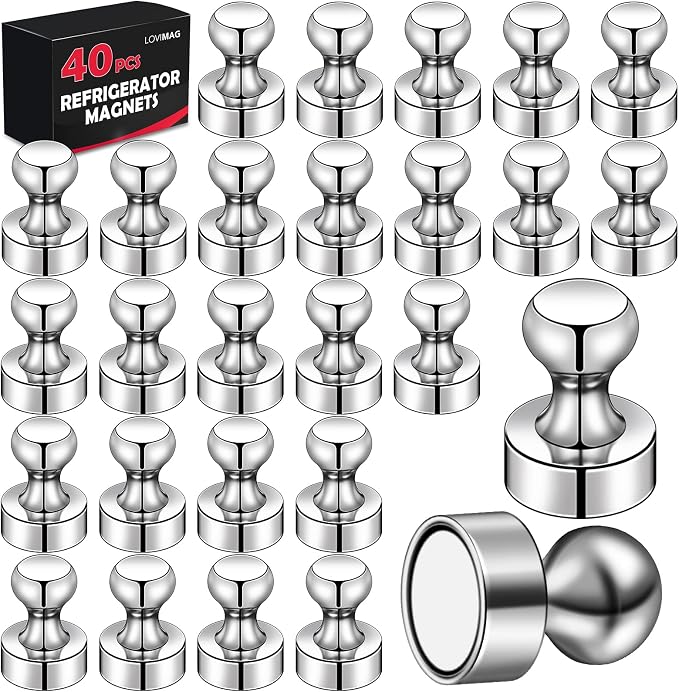 LOVIMAG Fridge Magnets 40Pcs Refrigerator Whiteboard Small Strong Magnet by LOVIMAG
