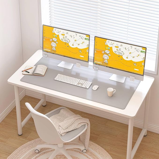 DAWNTREES Desk Mat Protector, PU Leather Desk Pad, Non Slip, Large Mouse Pad - Image 7