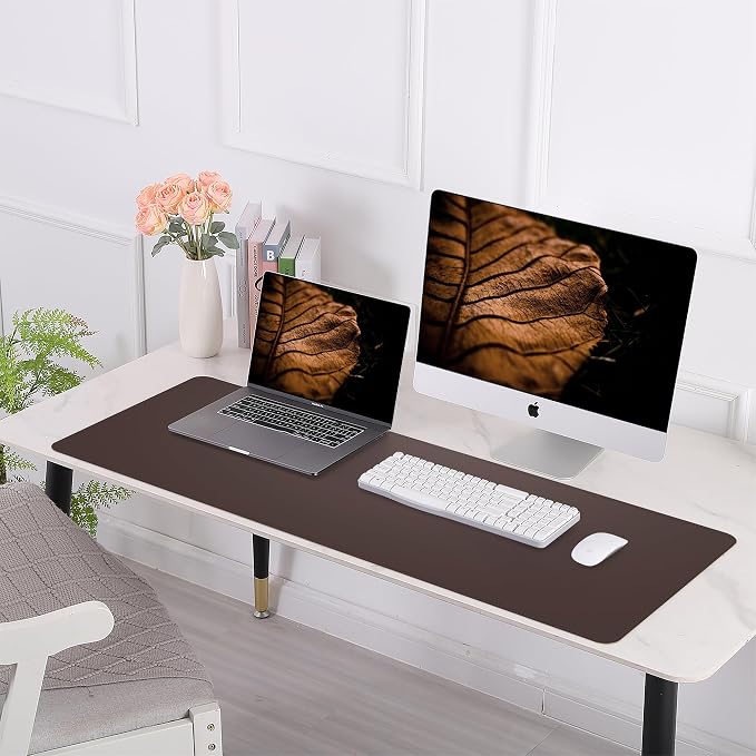 Leather Desk pad Protector, Large Desk mat - Image 6