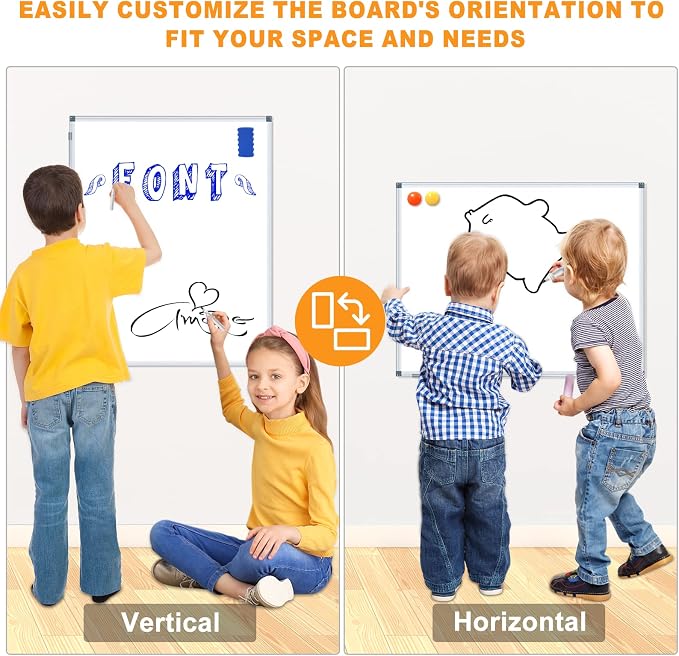 H-Qprobd Magnetic Whiteboard 24" x 18" Dry Erase White Board - Image 5