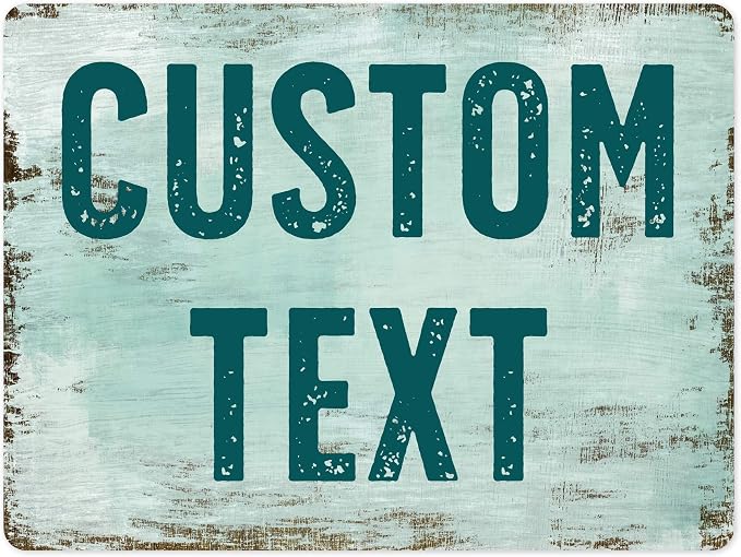 Custom Sign, Custom Street Sign, 11 Font Colors, 13 Font Styles, 4 Hole Options by MySignCenter