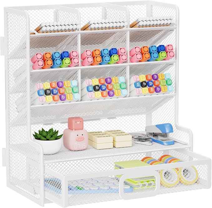 Marbrasse Larger Mesh Desk Organizer
