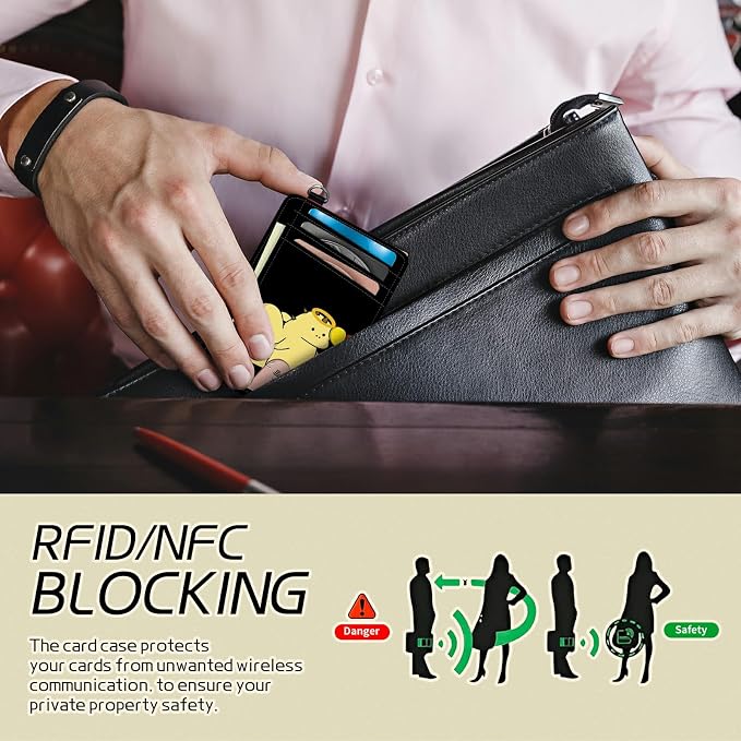 BWEGRHE Small Travel Wallets, Dinosaur Slim Minimalist Front Pocket Wallet - Image 3
