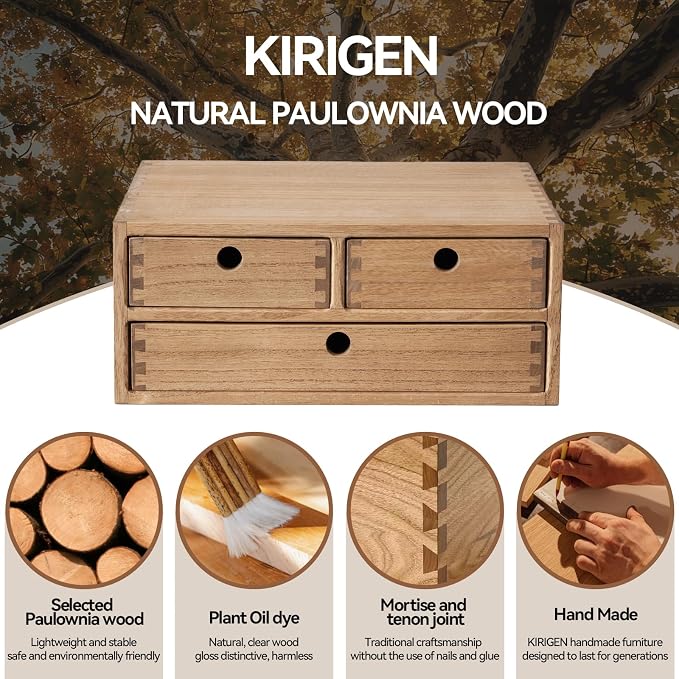 Kirigen Wooden Desktop Organizer - Image 7