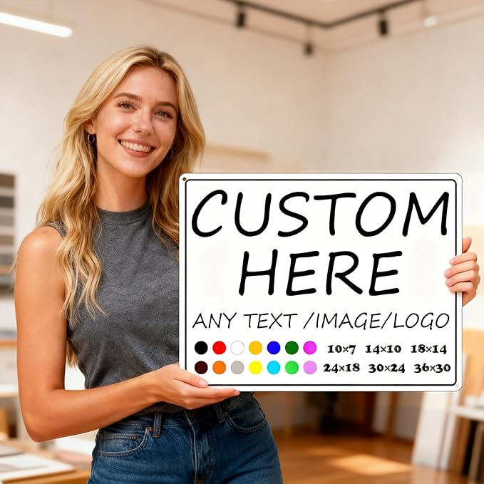 Custom Signs-14×10inches-Metal Sign Customized Sign - Image 2