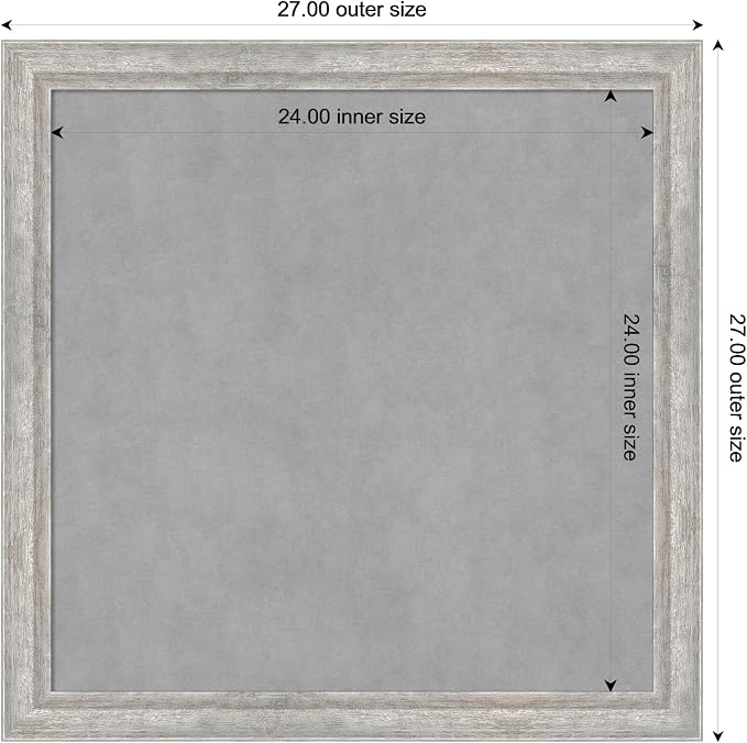 Amanti Art Silver Framed Magnetic Board 27x27 Medium Vision Board - Image 4