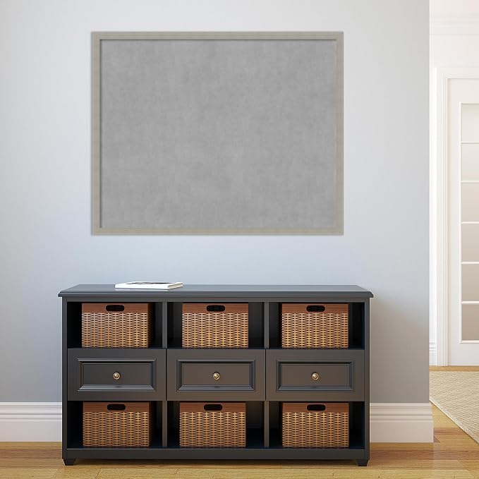 Amanti Art Grey Framed Magnetic Board 34x42 X-Large Vision Board - Image 5