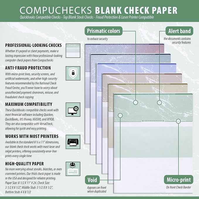 Compuchecks Check on Top Blank Check Paper - Image 4