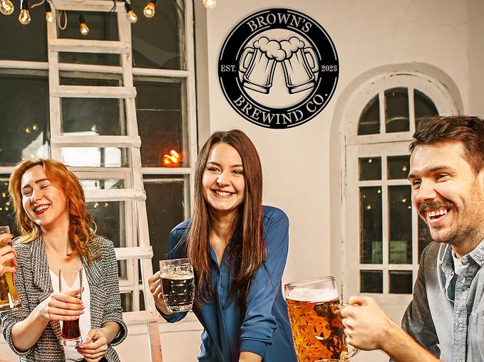 Personalized Brewery Metal Sign Custom Beer Room Décor, Custom Beer Metal Sign - Image 5