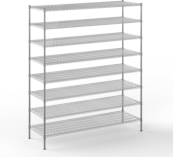 Regal Altair 24" Deep x 72" Wide x 86" Height Wire Shelving Kit | 8-Tier | NSF by Regal+Altair