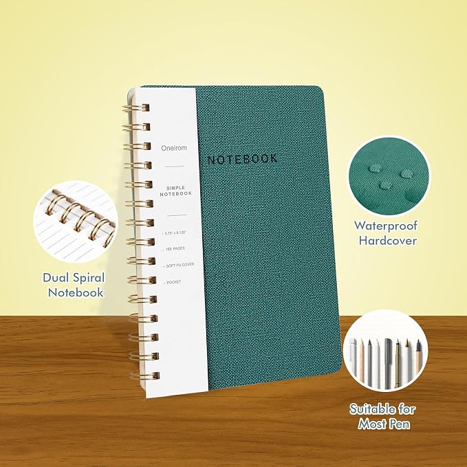Spiral Notebook-5.75" x 8.125" College Ruled Journal - Image 4