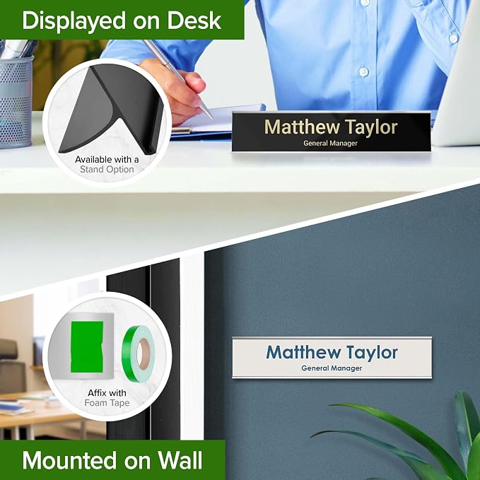 Name Plate for Desk, Personalized Plate, Custom Door Name Plate for Office Doors - Image 4