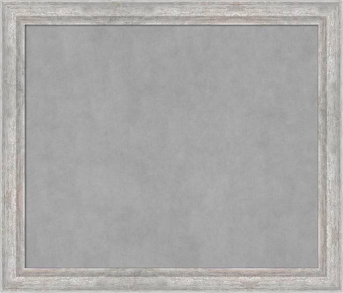 Amanti Art Silver Framed Magnetic Board 23x27 Medium Vision Board by AmantiArt