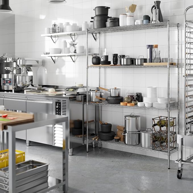 Regal Altair 14" Deep x 54" Wide x 74" Height Wire Shelving Kit | 4-Tier | NSF - Image 5