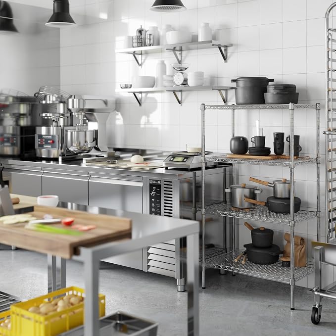 Regal Altair 18" Deep x 30" Wide x 54" Height Wire Shelving Kit | 4-Tier | NSF - Image 5