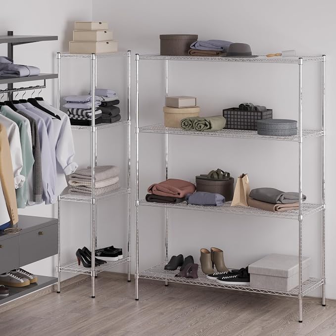 Regal Altair 21" Deep x 54" Wide x 74" Height Wire Shelving Kit | 4-Tier | NSF - Image 5