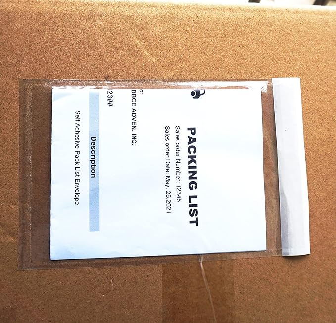 Premium 4.7''x7.5'' Packing List Envelopes, Tailored Size - Image 3