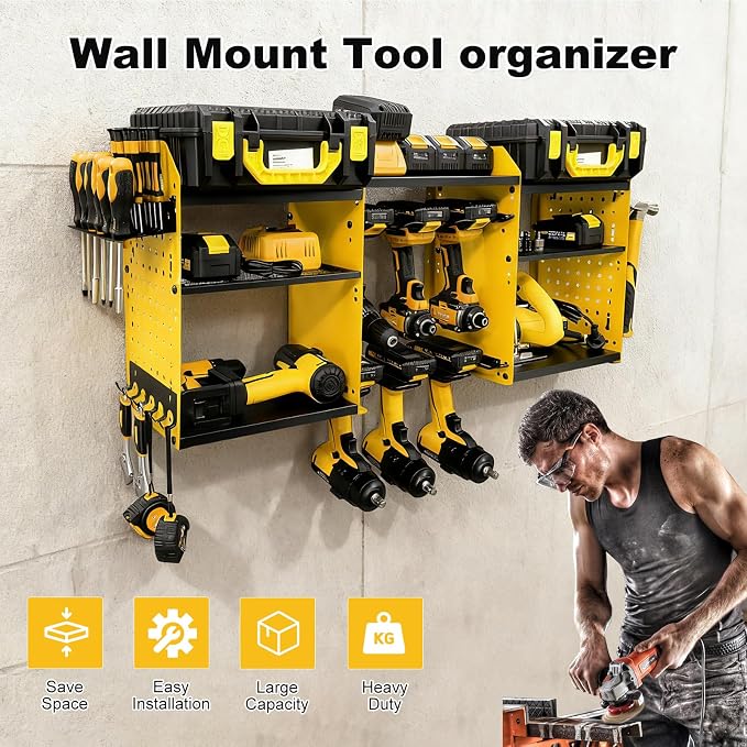 ERVNYNT 3 layers power tool organizer Loads 150lbs - Image 4
