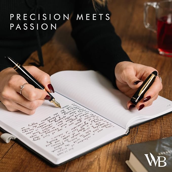 Wordsworth & Black Majesti Fountain Pen-, Luxury Case, 24K Gold Finish; 18K - Image 8