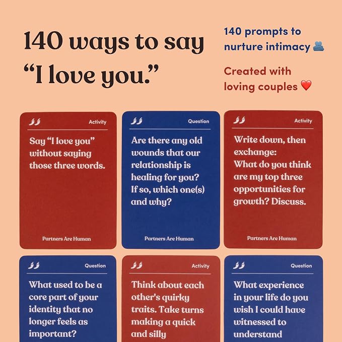 Partners are Human | 140 Conversation Cards to Help Deepen Romantic - Image 3