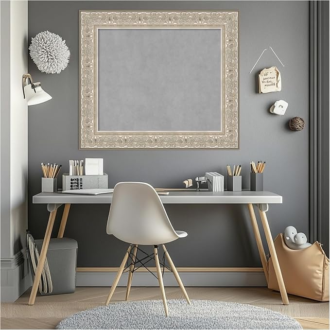 Amanti Art Silver Framed Magnetic Board 27x31 Medium Vision Board - Image 6