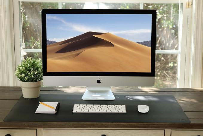 Vine Creations Leather Desk Mat 32" x 17", Desk Protector Mat, PU Leather Desk - Image 6