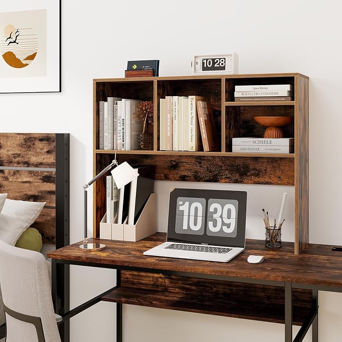 Tangkula Desktop Bookshelf, Countertop Storage Hutch - Image 2