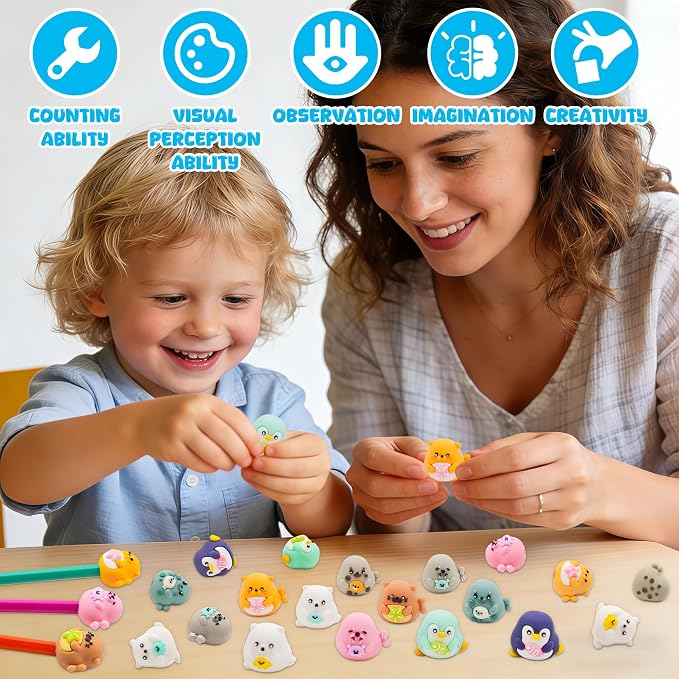 20 pcs Ocean Animal Pencil Topper Erasers - Image 6