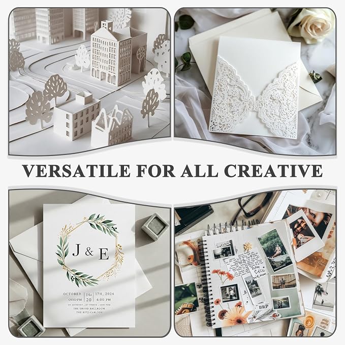White Cardstock 8.5 x 11"Inch, 80lb Cardstock Paper, 30 Sheets Card Stock Paper - Image 6