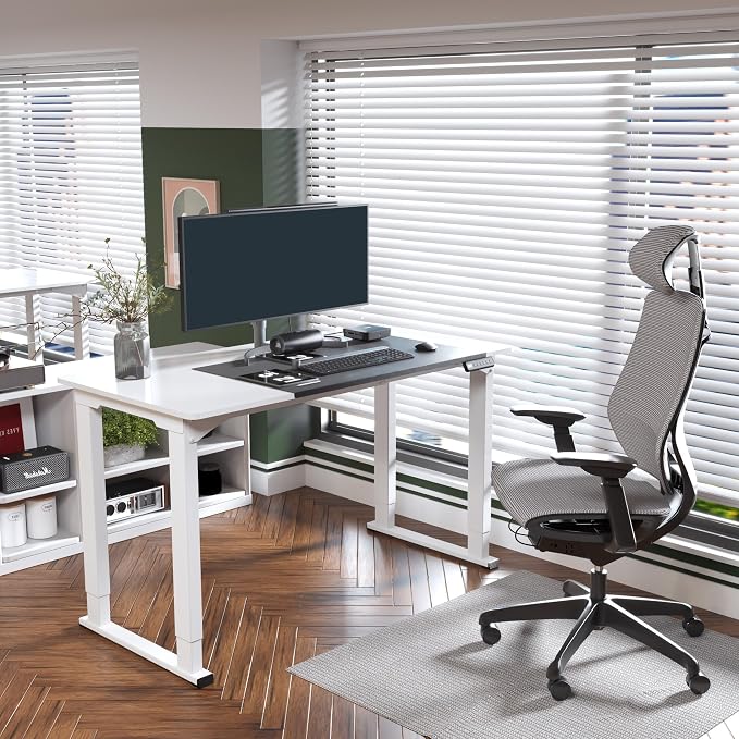 SANODESK 4-Leg Standing Desk, Electric Height Adjustable Desk - Image 4