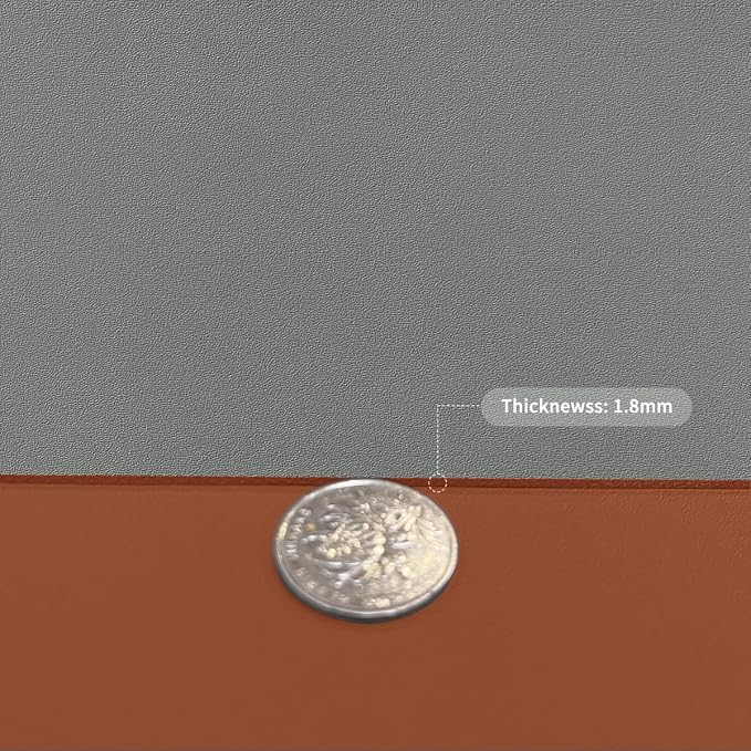 Zinkooat Leather Table Cover, 1.8mm Thick, 17x54 Inch Table Protector, Glass - Image 3