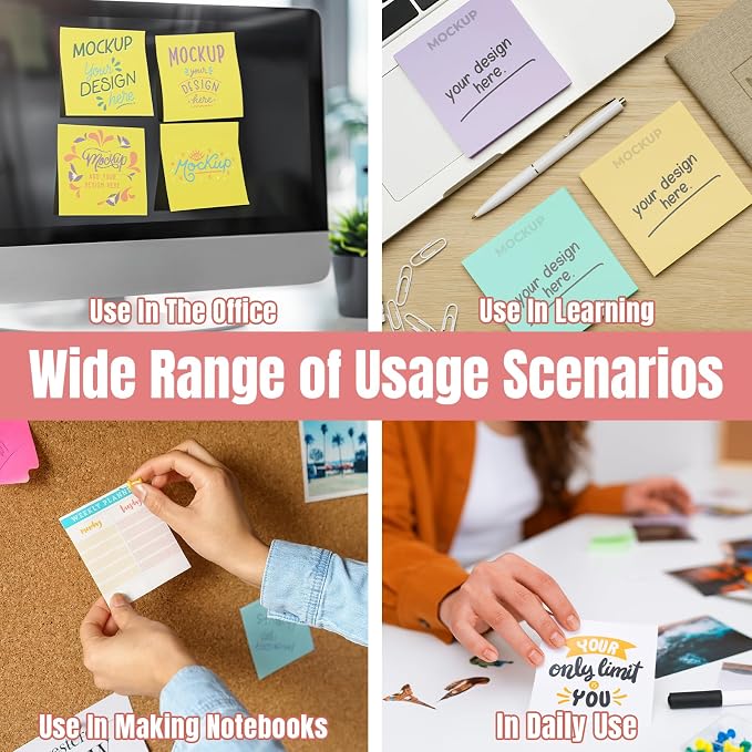 Bulk Personalized Sticky Notes 3"x3" – Custom Logo or Text Notepads, 50 Sheets - Image 5