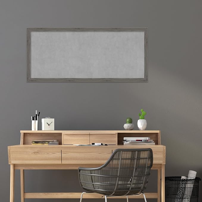 Amanti Art Grey Framed Magnetic Board 23x51 Oversize Vision Board - Image 5